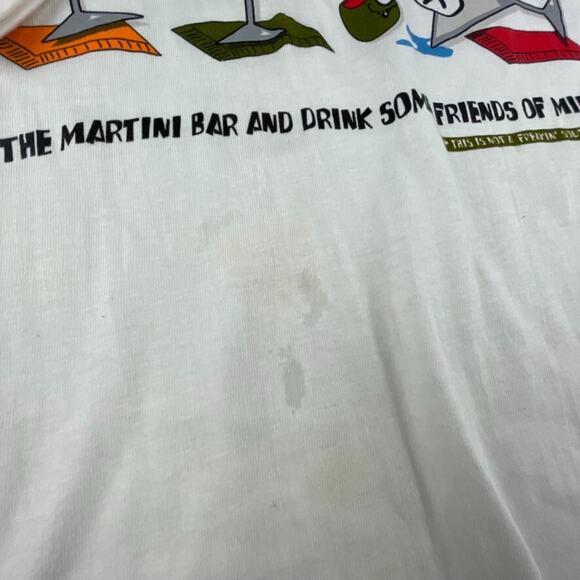 Vintage 'Martini Park' South Park Parody T-Shirt Drinking Tee L Single Stitch - Picture 4 of 5